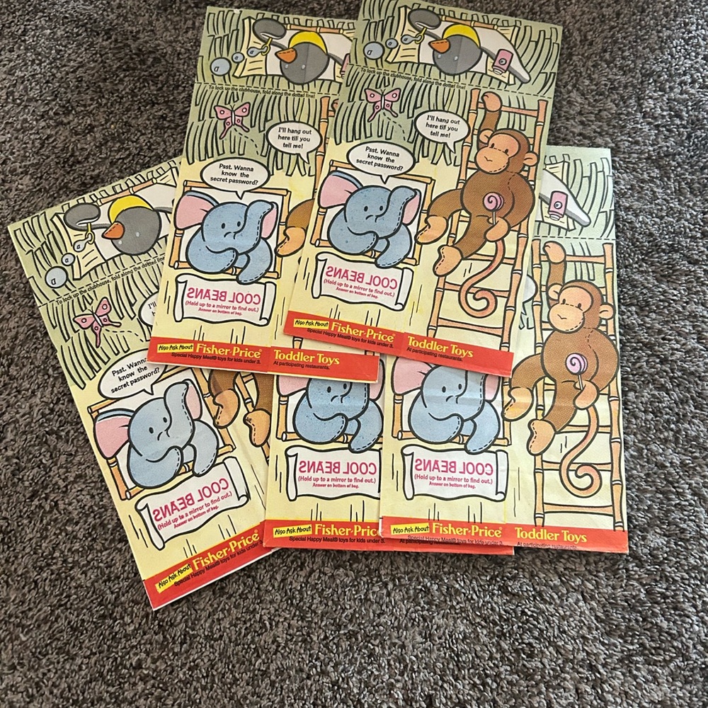 Vintage McDonald’s Beanie Baby Happy Meal Bags - Picture 1 of 5